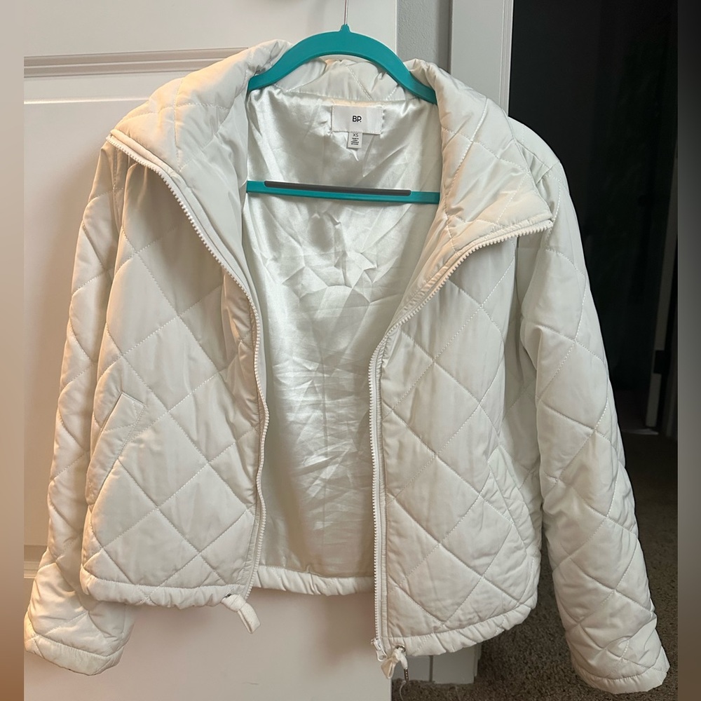 BP Quilted Cream Puffer Jacket